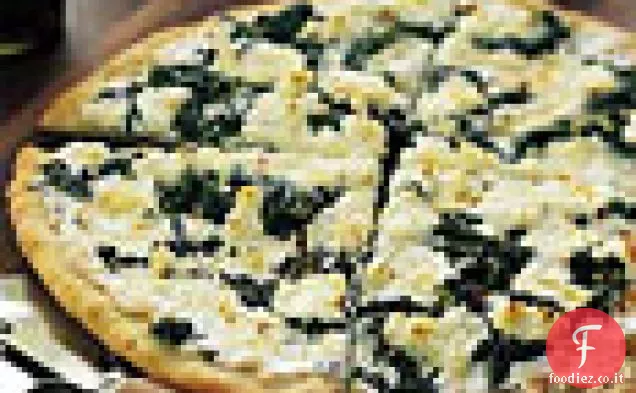 Pizza Bianca con Formaggio di Capra e verdure