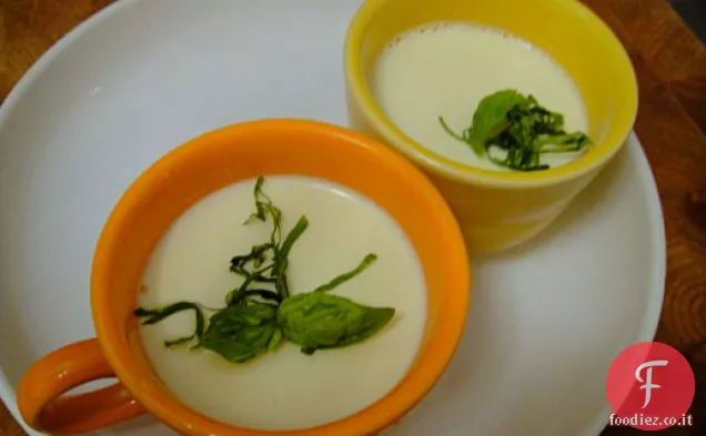 Cuocere il libro: Panna Cotta al Basilico fresco