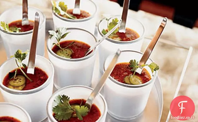 Gazpacho di verdure alla griglia