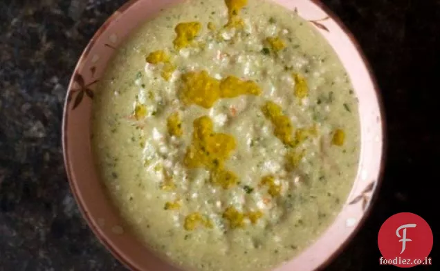Anche il Gazpacho bianco spagnolo refrigerato dalla farina