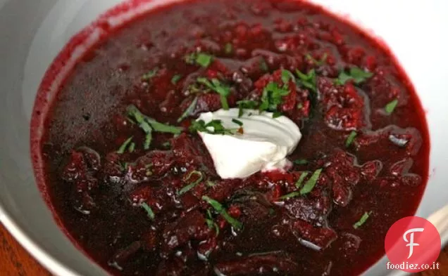 Cena stasera: barbabietola arrosto e borscht di patate