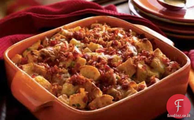 Pancetta, gruyère e strati di prosciutto