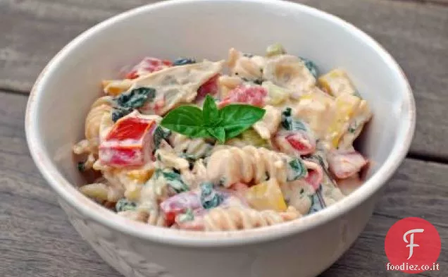 Pasta di verdure estiva cremosa