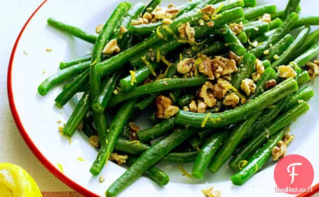 Fagiolini con Limone e Noci