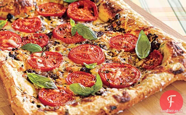 Crostata al pomodoro e Basilico