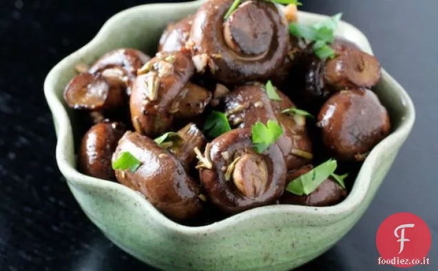 Funghi Arrosto con Rosmarino e Aglio