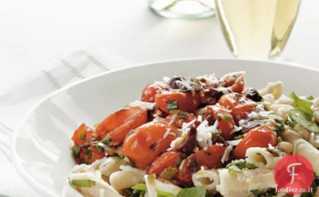 Pasta al Pomodoro e Basilico con Asiago