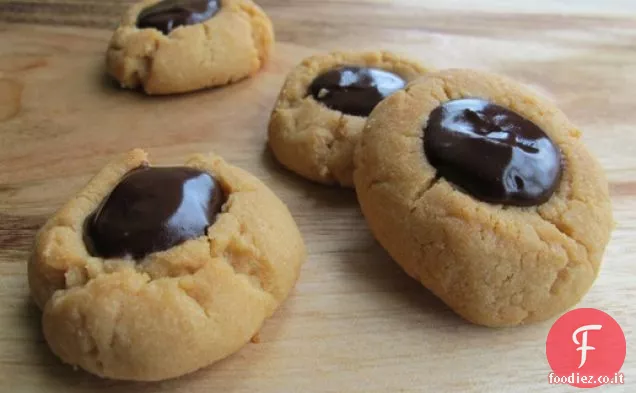 Biscotti al cioccolato al burro di arachidi