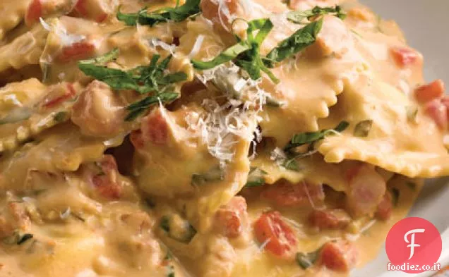 Pasta Toscana con Crema di Pomodoro e Basilico