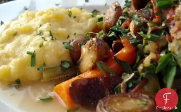 Ragù vegetariano di Asparagi con Polenta
