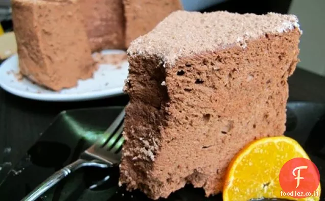 Cioccolato angelo cibo torta