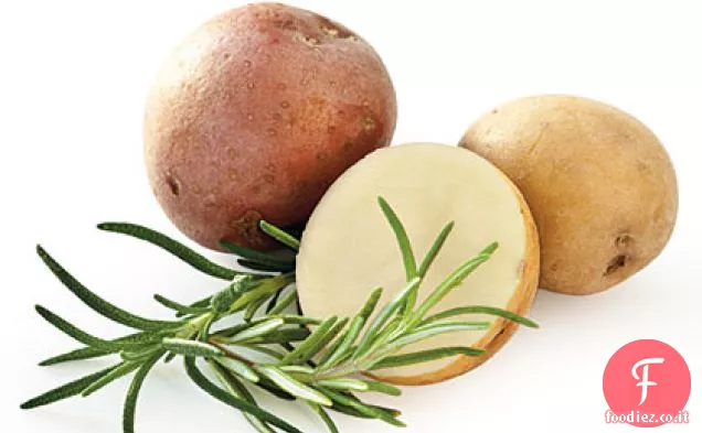 Cosce di pollo croccanti con patate e Rosmarino