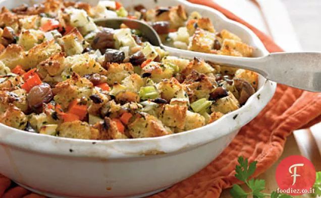 Ripieno di pasta madre con castagne arrostite