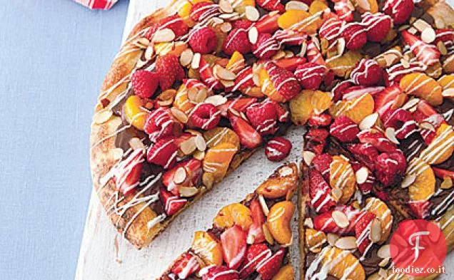 Pizza da dessert alla griglia