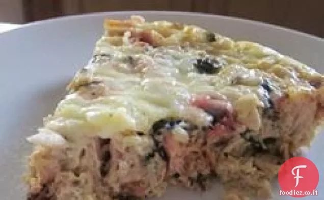 Quiche di salmone e bietole