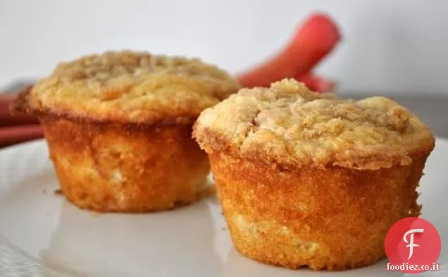 Muffin alla fragola Rabarbaro Streusel