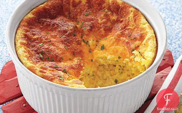 Pane al cucchiaio di cheddar e mais