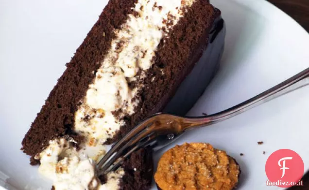 Torta al cioccolato Zenzero Pesca ghiacciaia