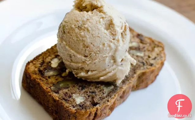 Gelato al pane alla banana