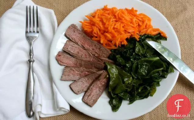 Mangia per otto dollari: carne e due verdure