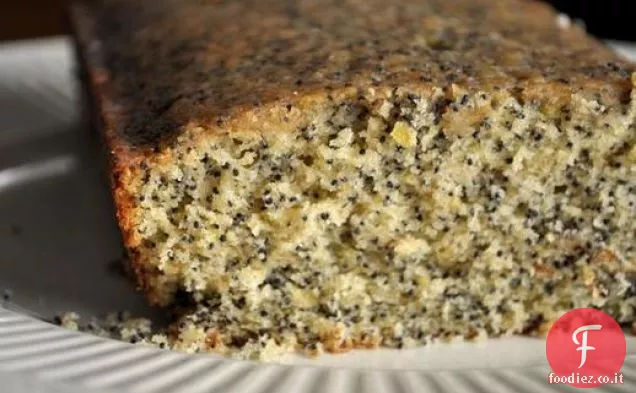 Torta al caffè con semi di papavero al limone