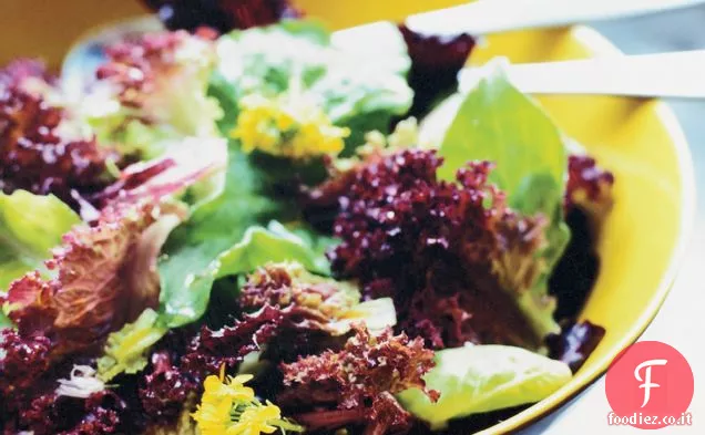 Insalata verde con Vinaigrette di noci