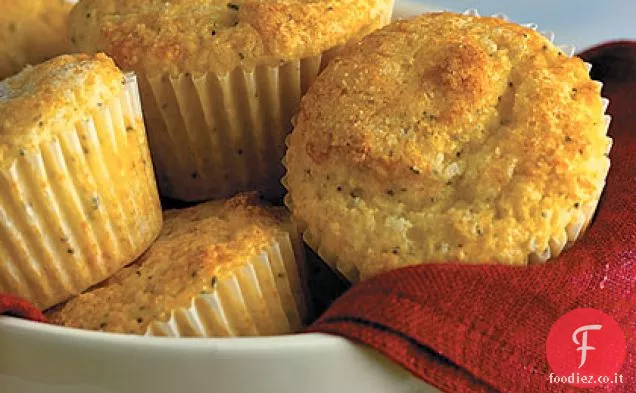 Muffin di semi di papavero al limone