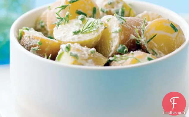 Insalata di patate al limone e aneto