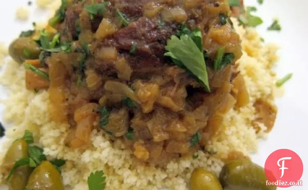 L'ingrediente segreto (curcuma): Tagine di agnello marocchino con curcuma, cipolle e olive