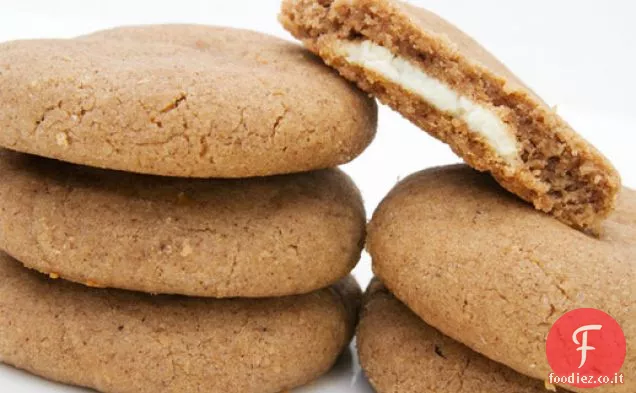 Biscotti al cioccolato bianco ripieni Biscoff