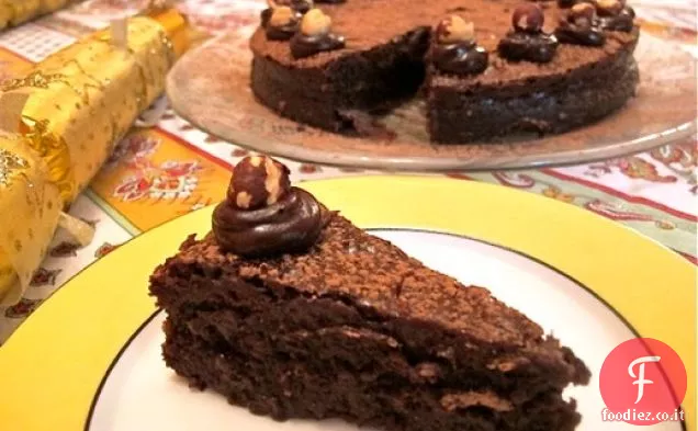 Torta al cioccolato Nutella senza farina