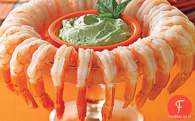 Cocktail di gamberetti con salsa Green Goblin