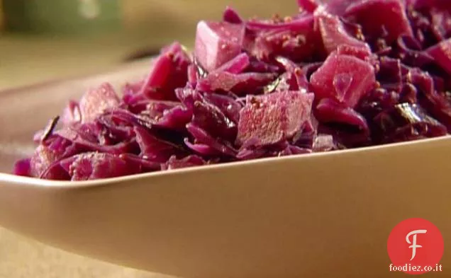 Cavolo rosso brasato e rape