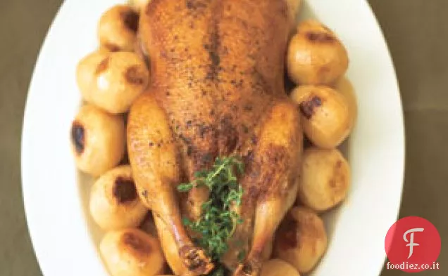 Anatra brasata con rape