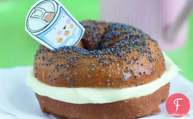Bagel Trompe L'oeil con Crema di Formaggio