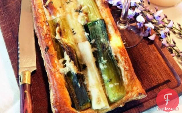 Cuocere il libro: Lunga torta di porri