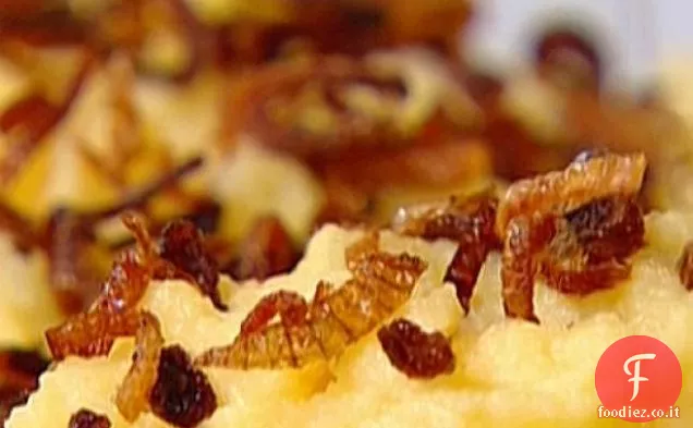 Purè di rape gialle con scalogni croccanti