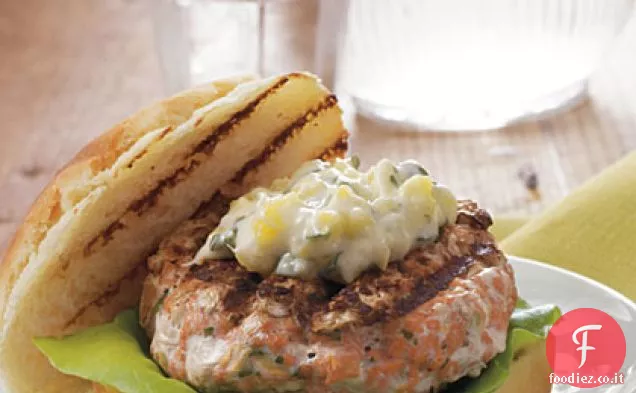 Hamburger di salmone Chipotle