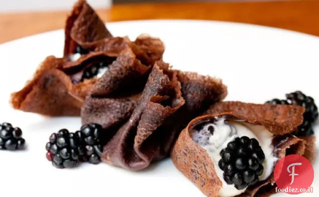 Crepes al Cacao con Mascarpone e More