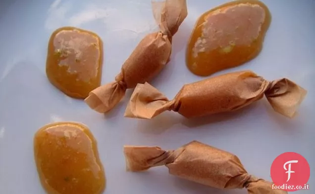 Caramelle al latte cinese allo zenzero e lime