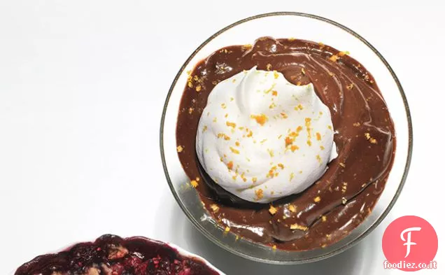Budini al cioccolato con Panna montata all'arancia