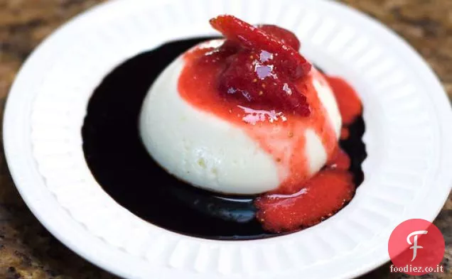 Panna Cotta al Latticello Balsamico alla Fragola