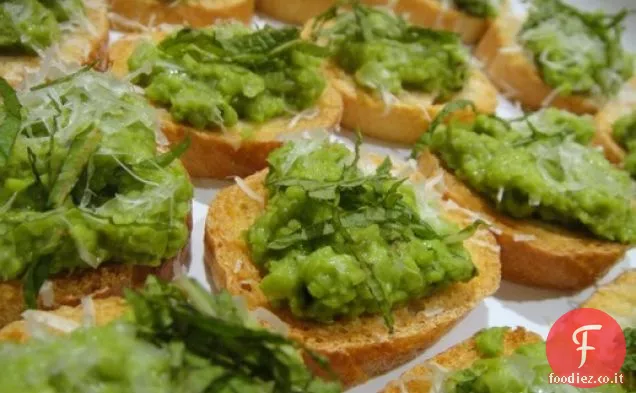 Crostini di Piselli dolci
