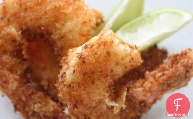 L'ingrediente segreto (cocco): Gamberetti croccanti Pina Colada