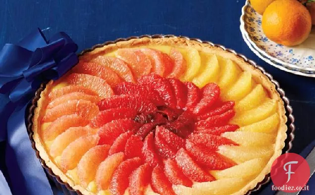 Elegante crostata di agrumi