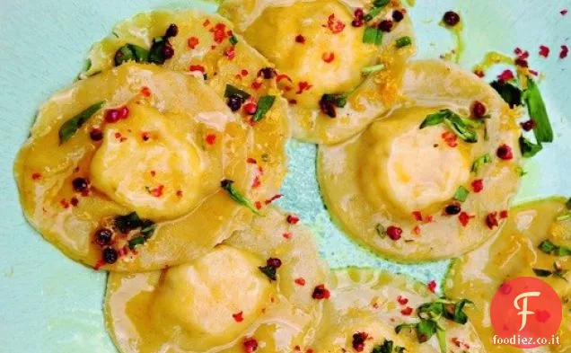 Cuocere il libro: Ravioli al limone e formaggio di capra