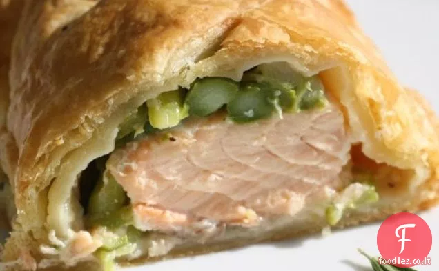 Francese in un lampo: Salmone in Croûte con Rosmarino e asparagi