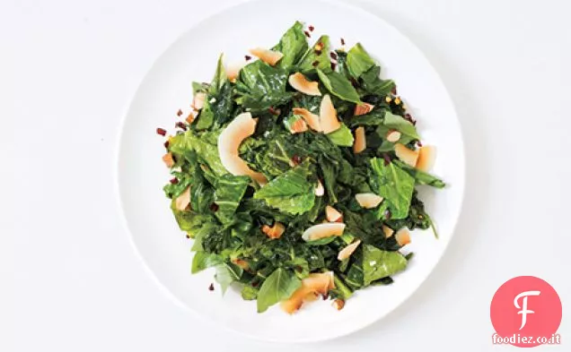Collards con Cocco tostato