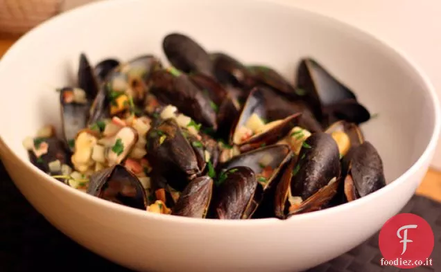 Cena Stasera: Cozze con Finocchio e pancetta