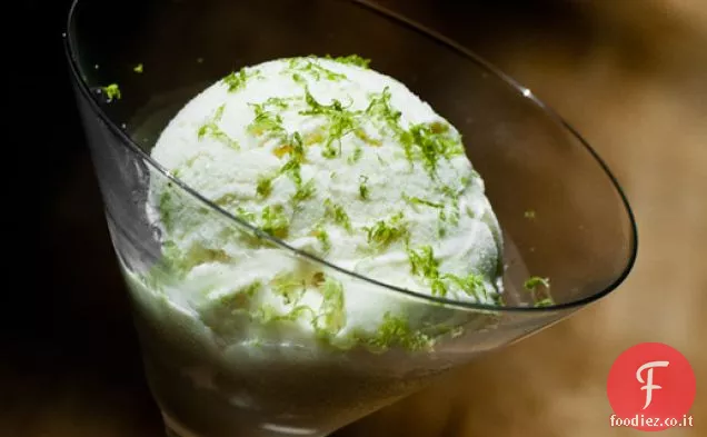 Kaffir Lime e Gin Gelato